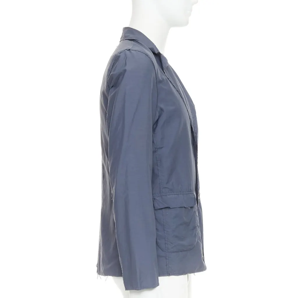 Lanvin Navy Polyamide Jacket Navy Polyamide Good - Model View