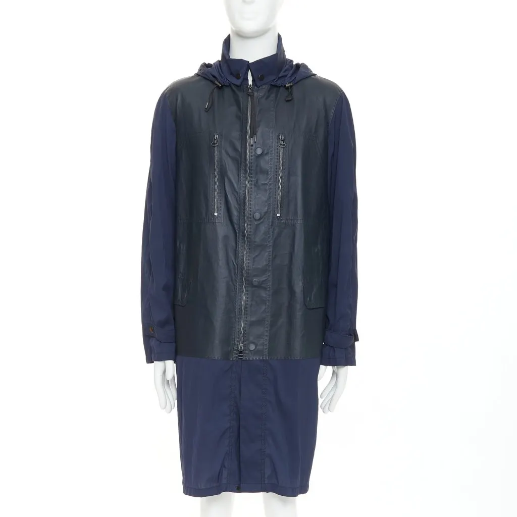Lanvin Navy Coat Navy Good - Front View