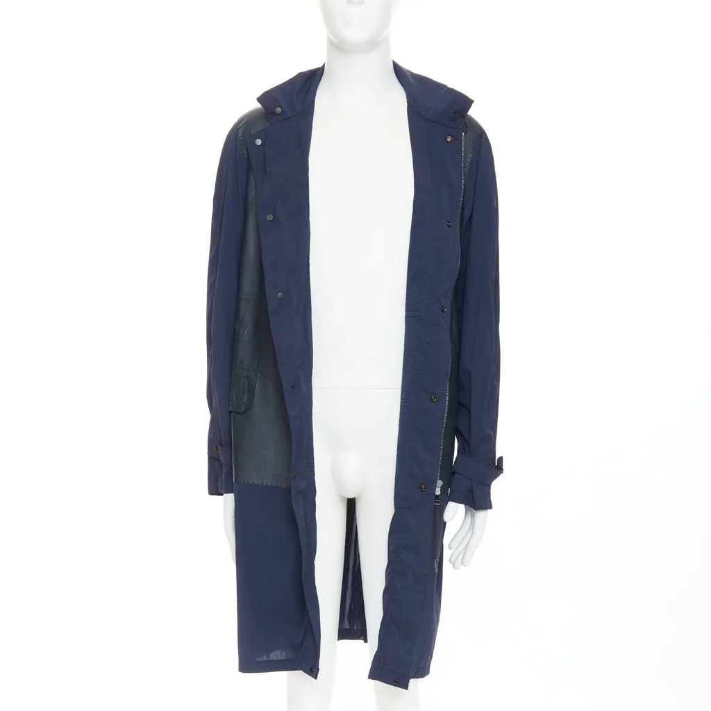 Lanvin Navy Coat Navy Good - Inside View