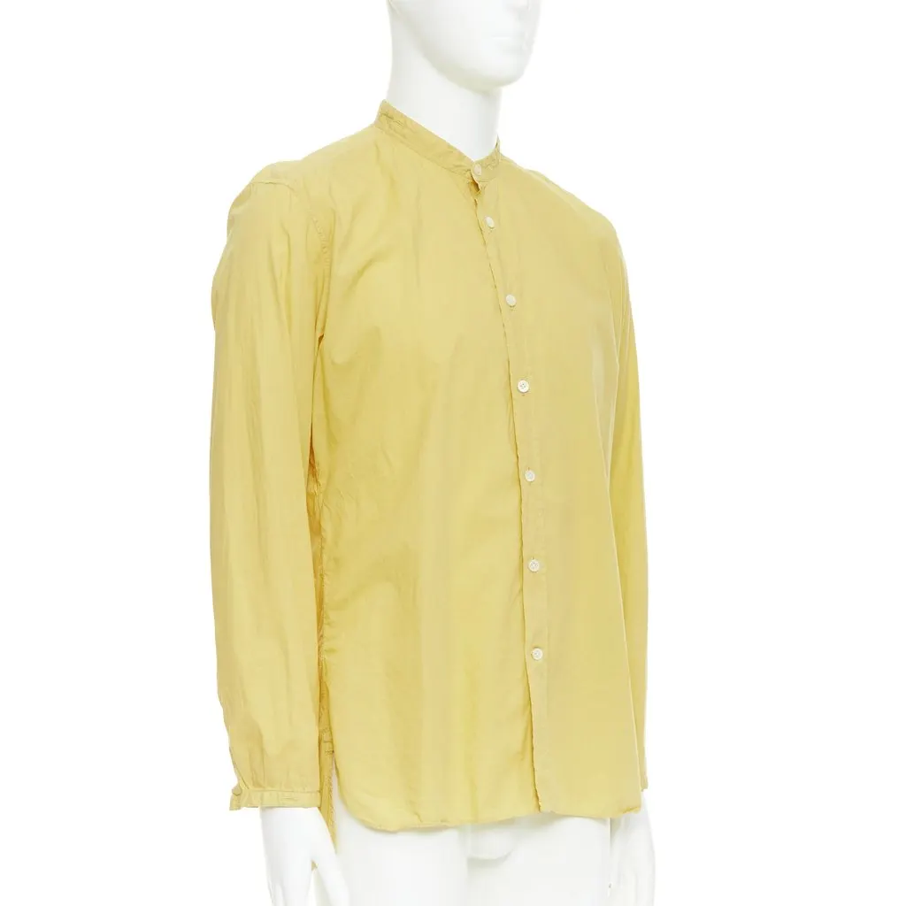 Lanvin Yellow Cotton Shirt Yellow Cotton Good - Inside View