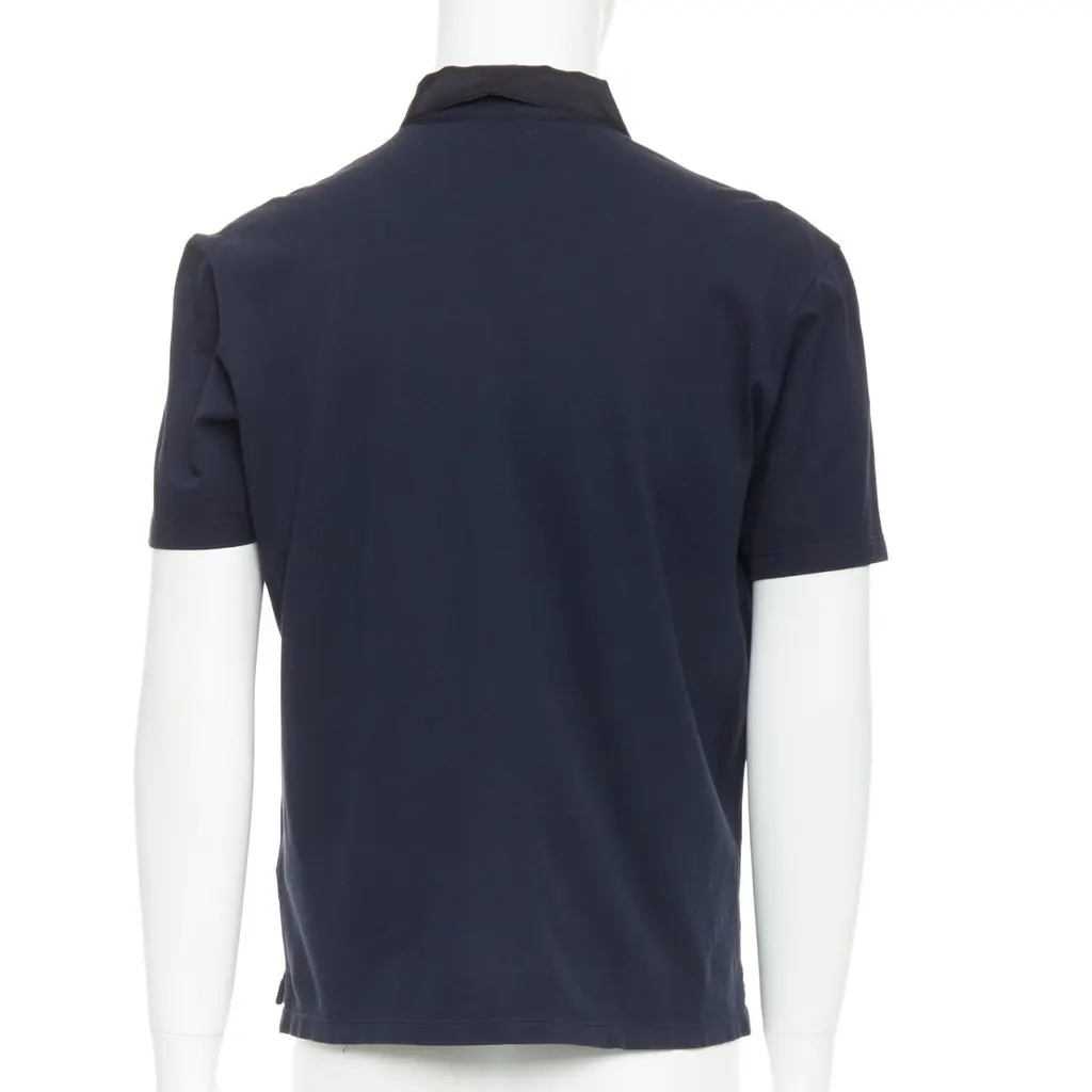 Lanvin Navy Cotton Shirt Navy Cotton Very good - Box View