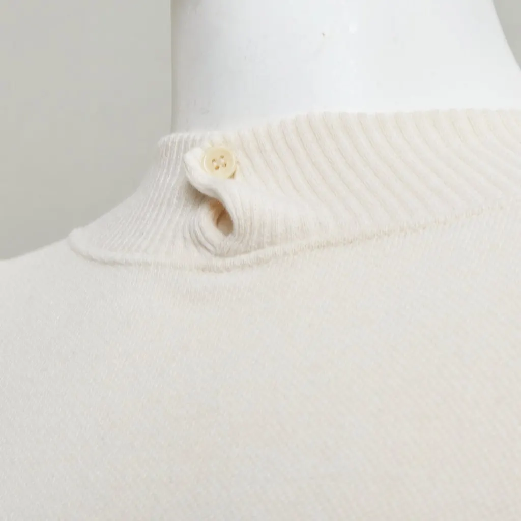 Giorgio Armani Ecru Wool Knitwear Ecru Wool Good - Back View
