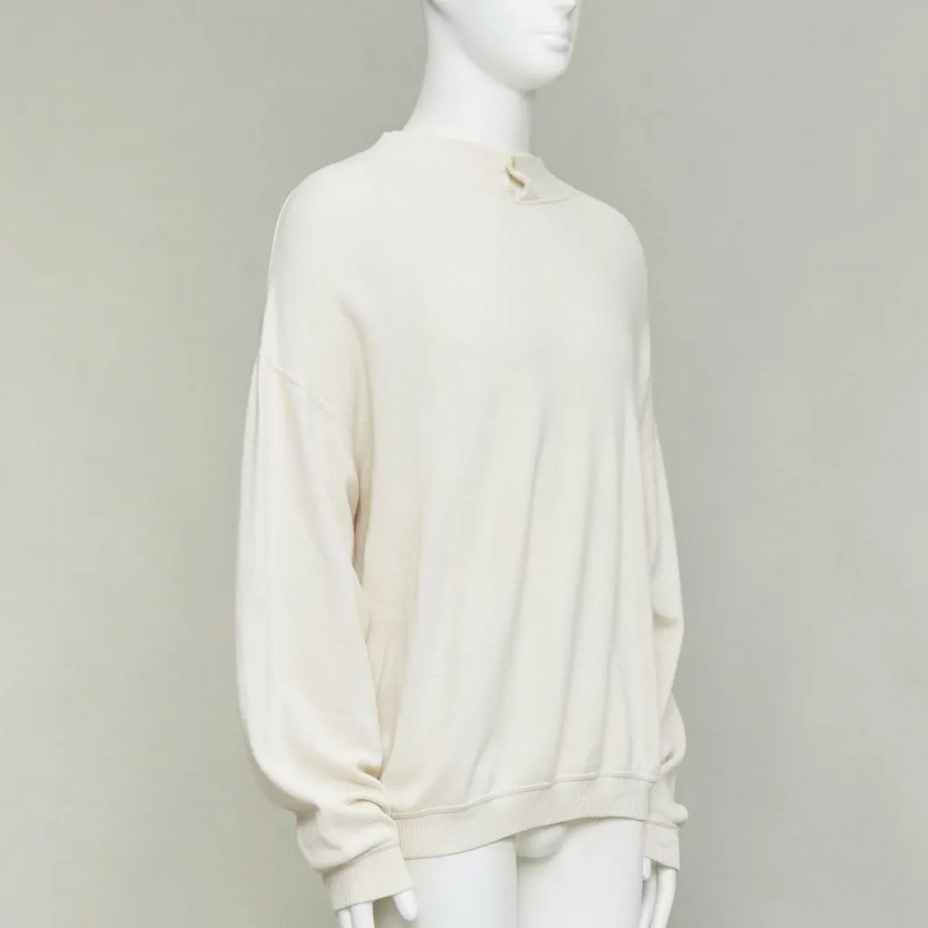 Giorgio Armani Ecru Wool Knitwear Ecru Wool Good - Inside View
