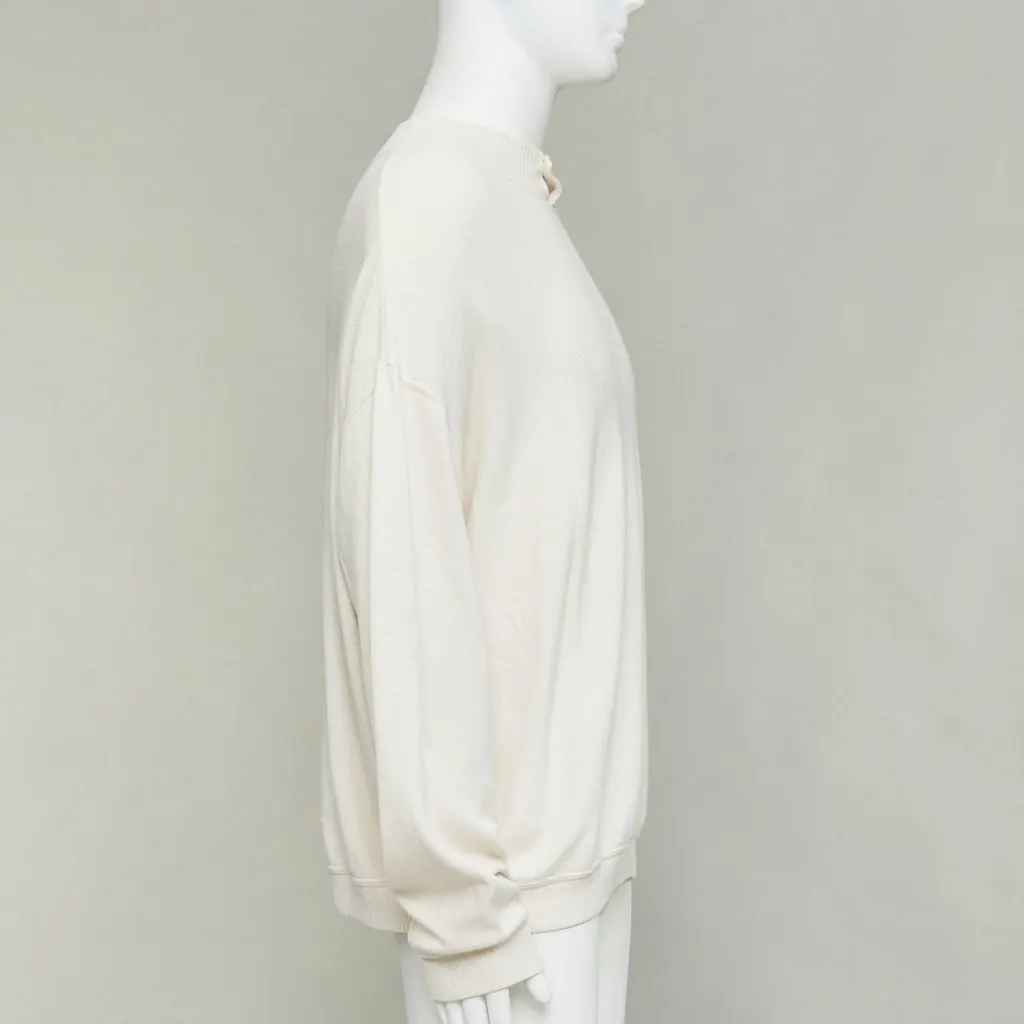 Giorgio Armani Ecru Wool Knitwear Ecru Wool Good - Model View