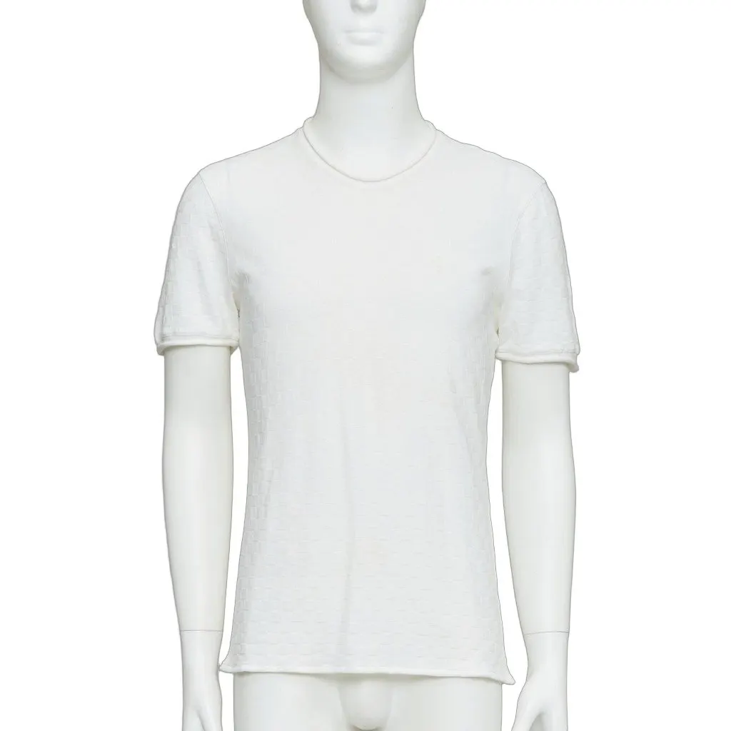 Giorgio Armani White Polyester Knitwear White Polyester Very good - Front View