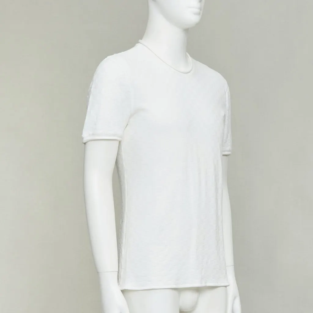 Giorgio Armani White Polyester Knitwear White Polyester Very good - Inside View