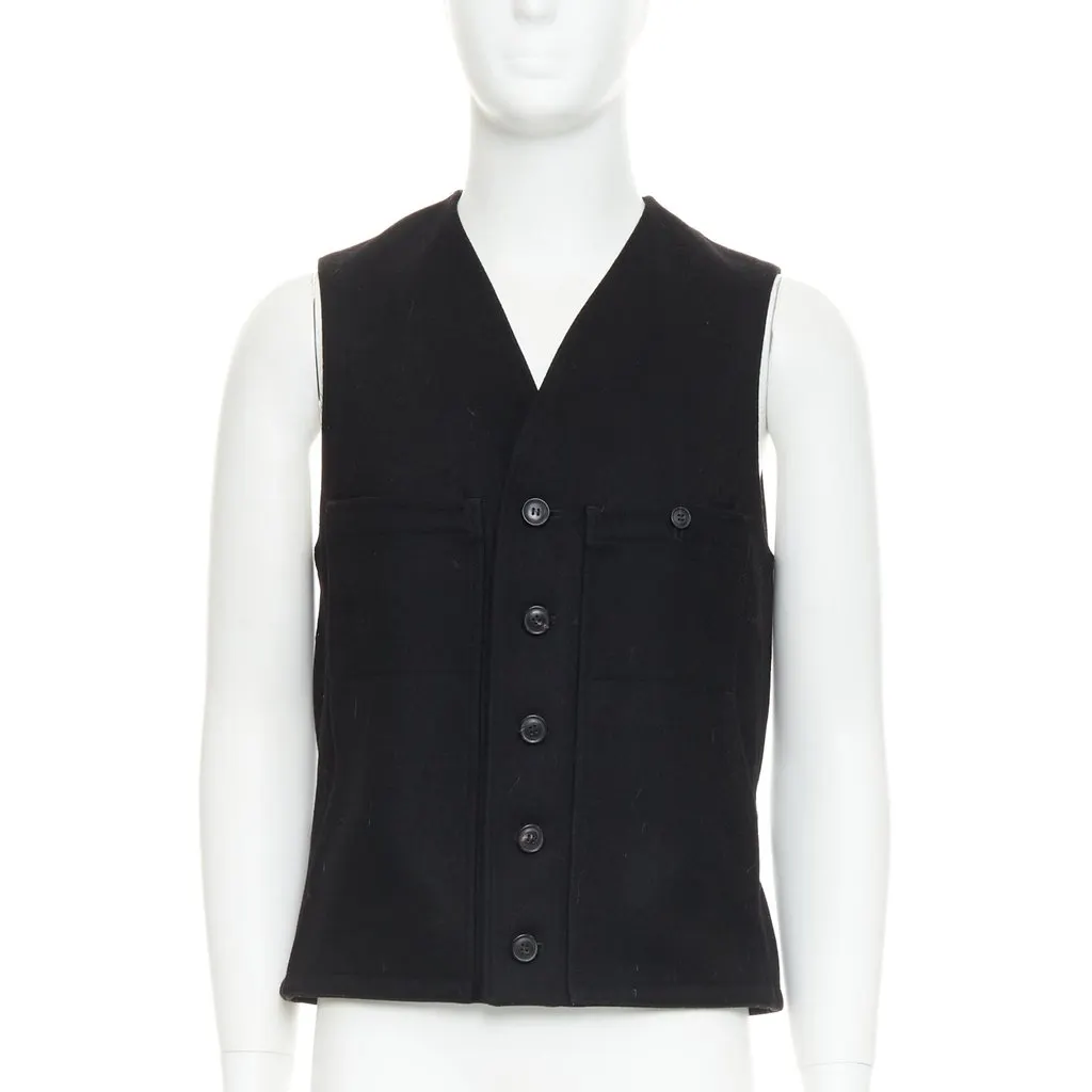 Lemaire Black Wool Knitwear Black Wool Very good - Front View