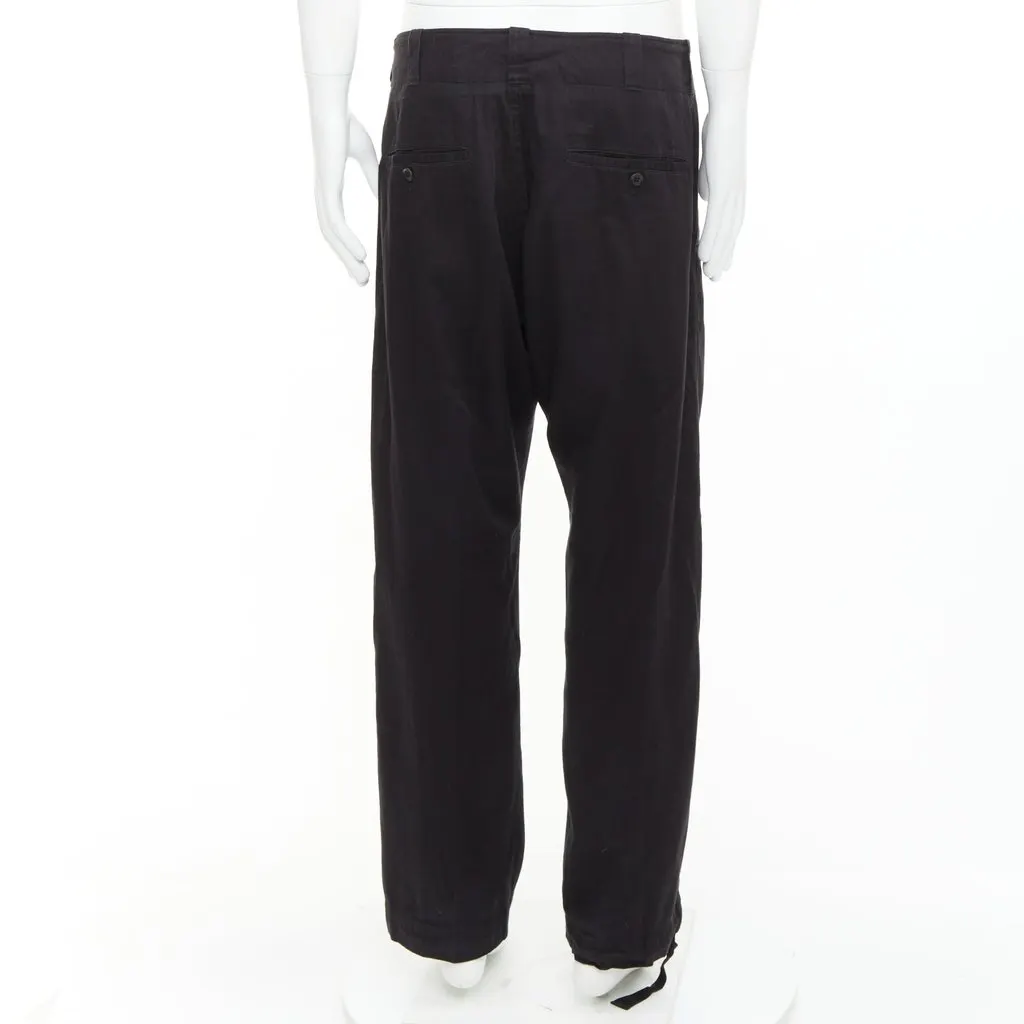 Yohji Yamamoto Black Cotton Trouser Black Cotton Fair - Box View