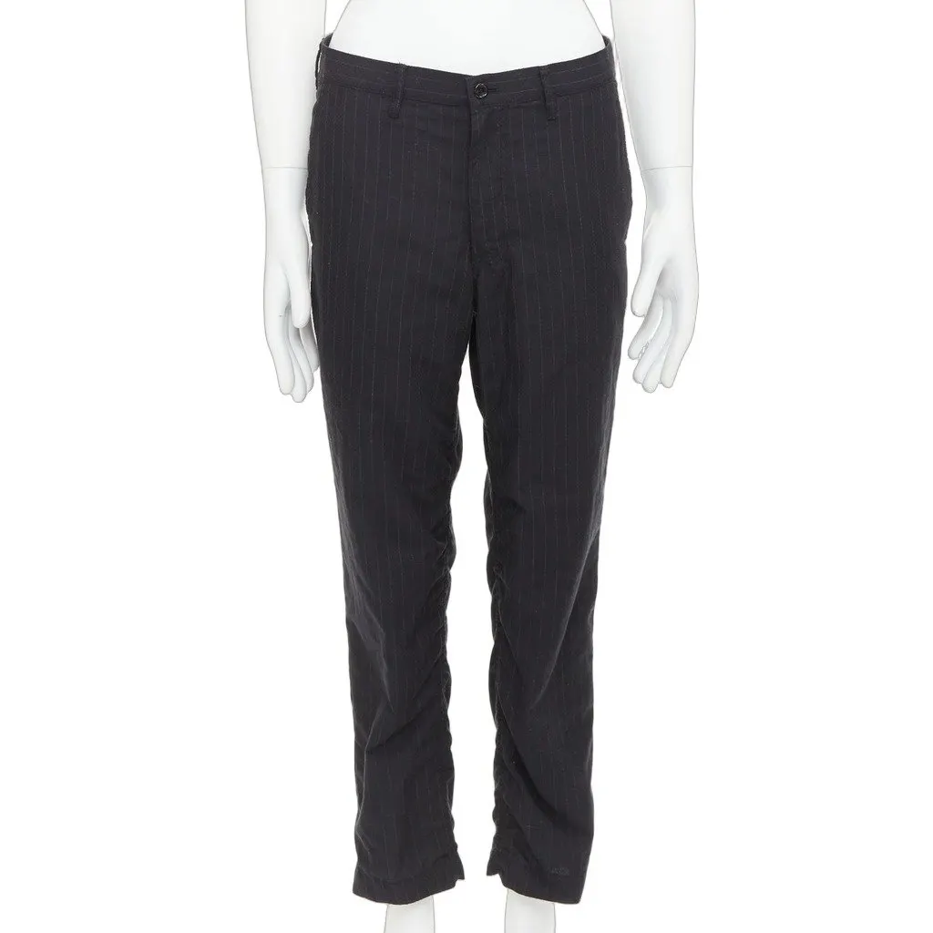 Comme des Garçons Black Polyester Trouser Black Polyester Very good - Front View