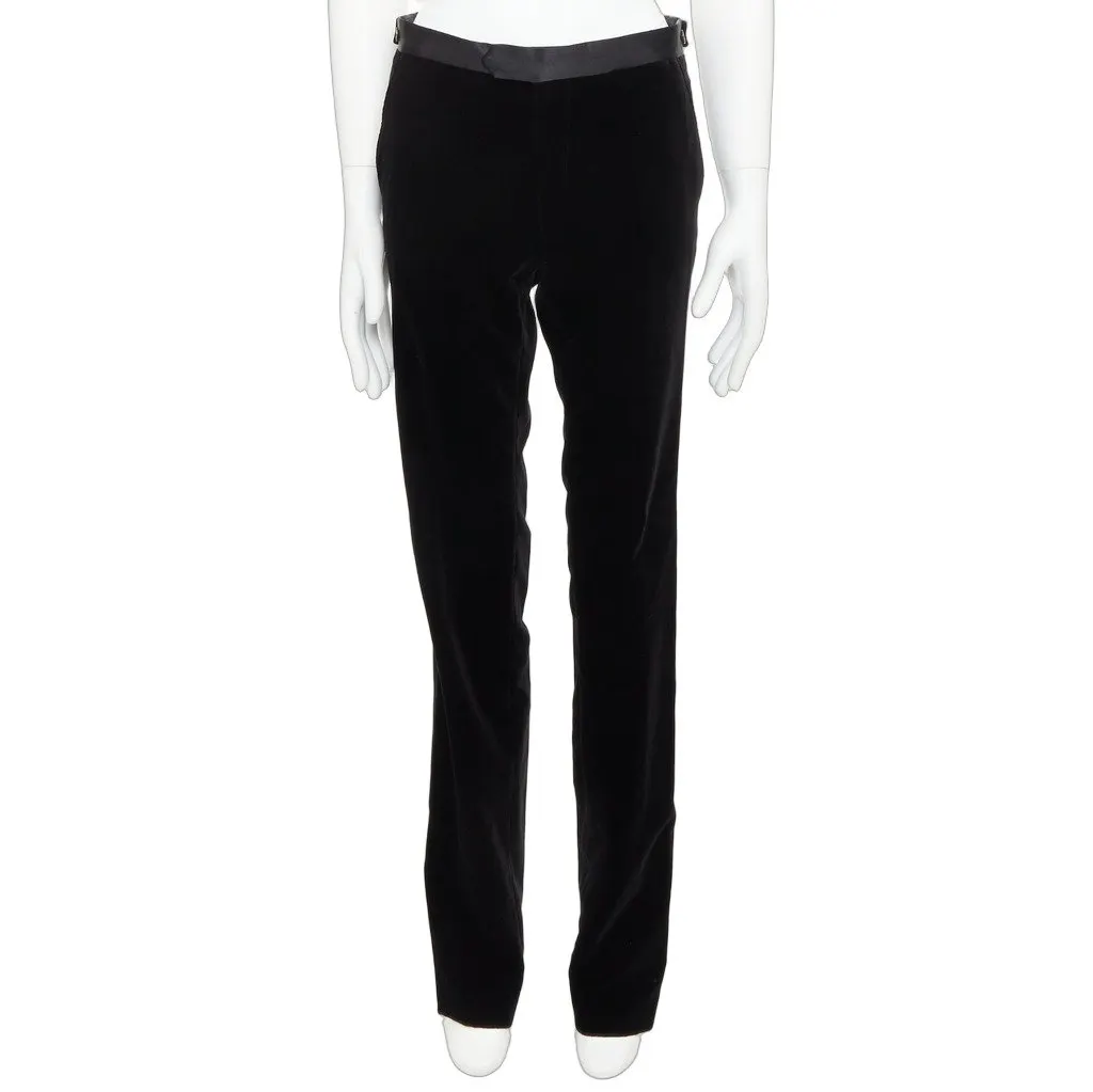 Lanvin Black Cotton Trouser Black Cotton Very good - Front View