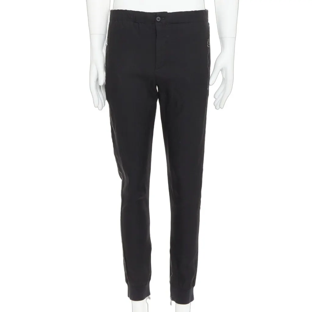 Lanvin Black Viscose Trouser Black Viscose Good - Front View