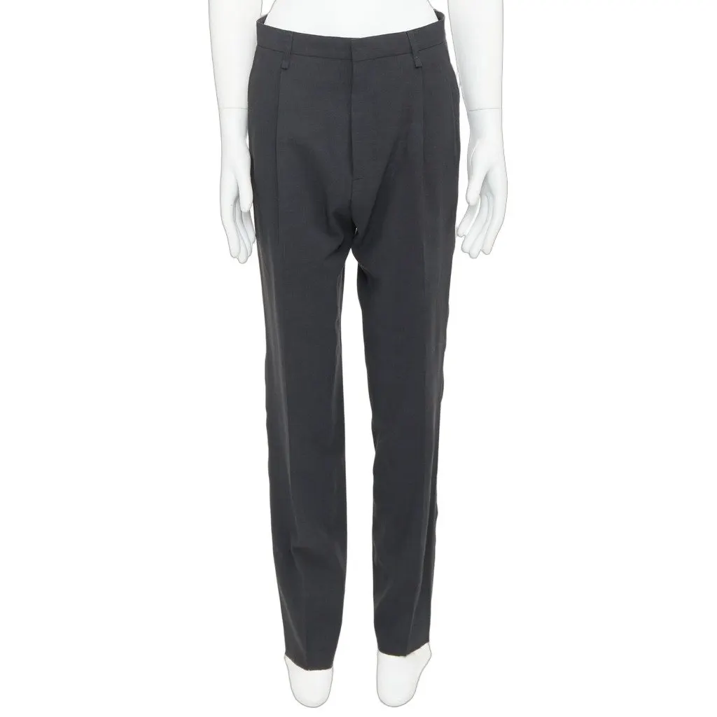 Lanvin Grey Viscose Trouser Grey Viscose Very good - Front View