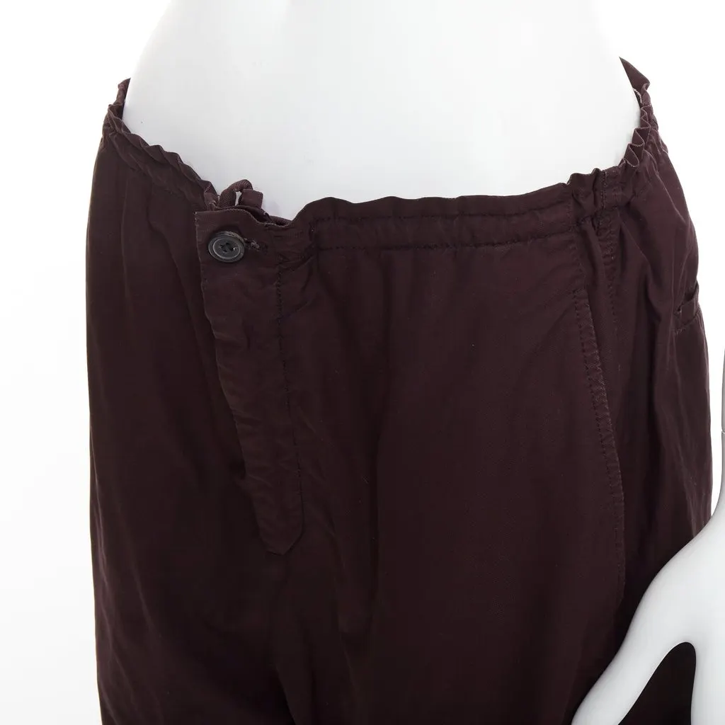 Lanvin Purple Polyester Trouser Purple Polyester Fair - Back View