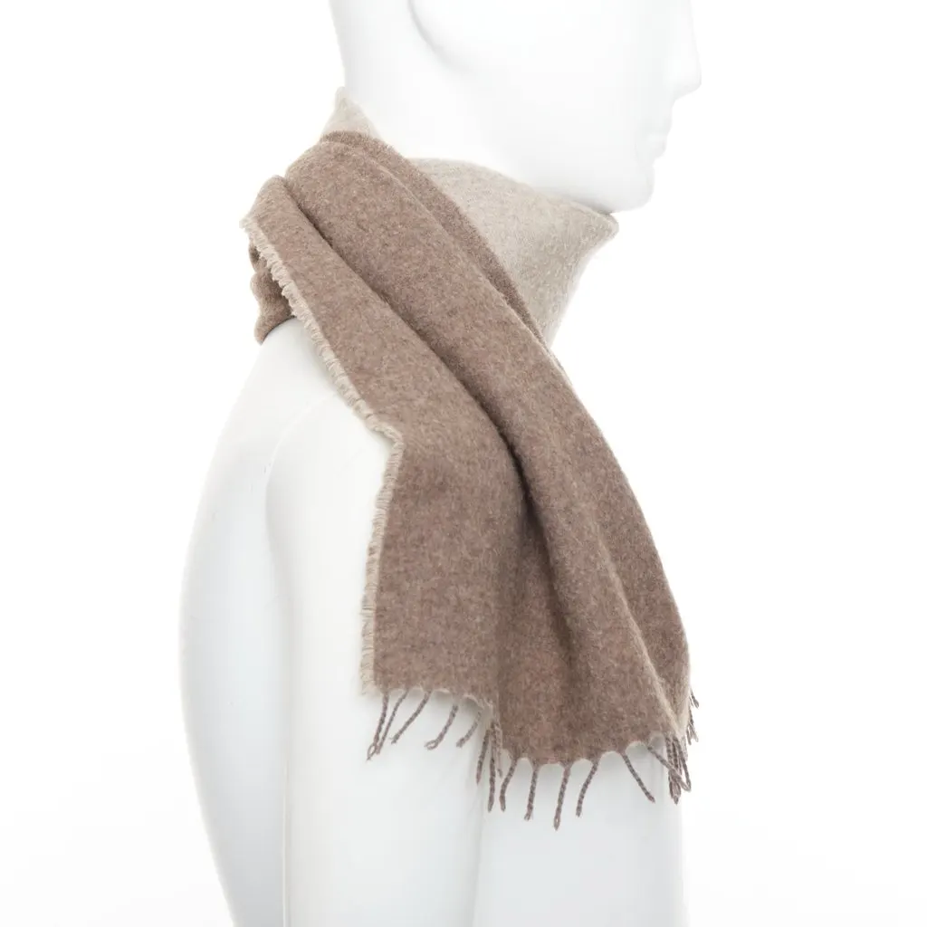 Hermès Brown Cashmere Pocket square Brown Cashmere Fair - Model View