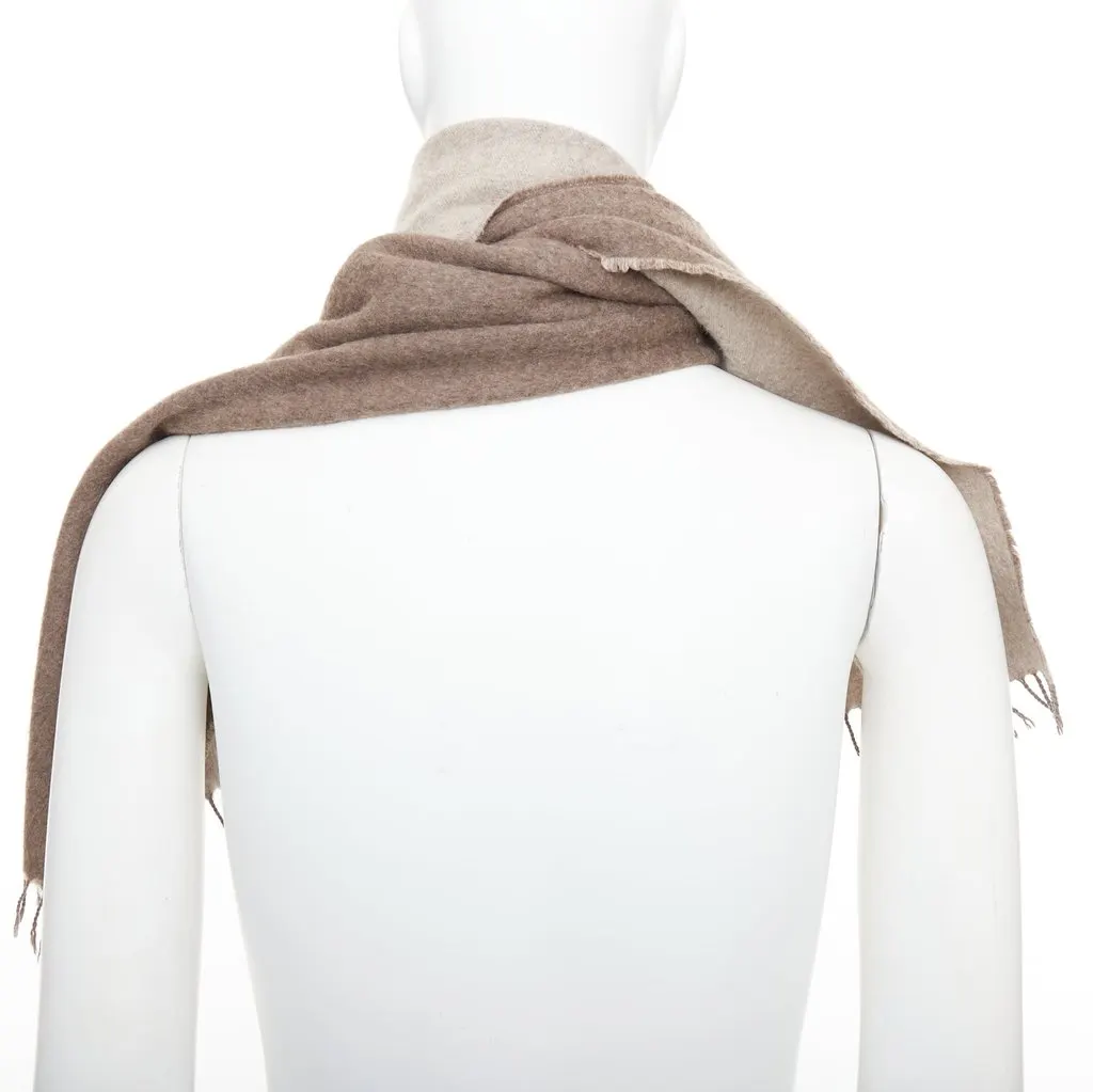 Hermès Brown Cashmere Pocket square Brown Cashmere Fair - Box View