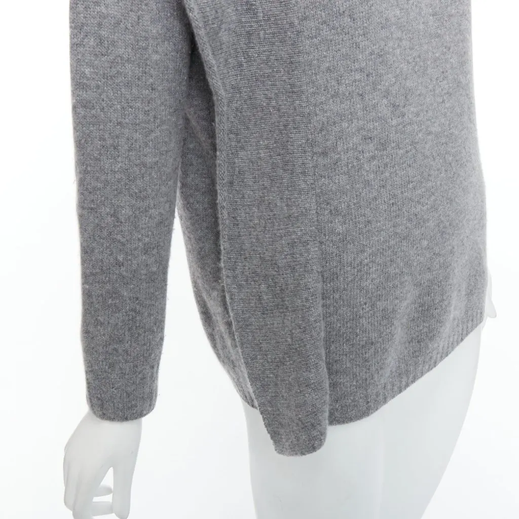 Prada Asymmetric Panel Sweater Grey Fair - Back View