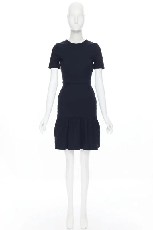 Preen Colorblocked Dress Navy Viscose Never worn - Inside View
