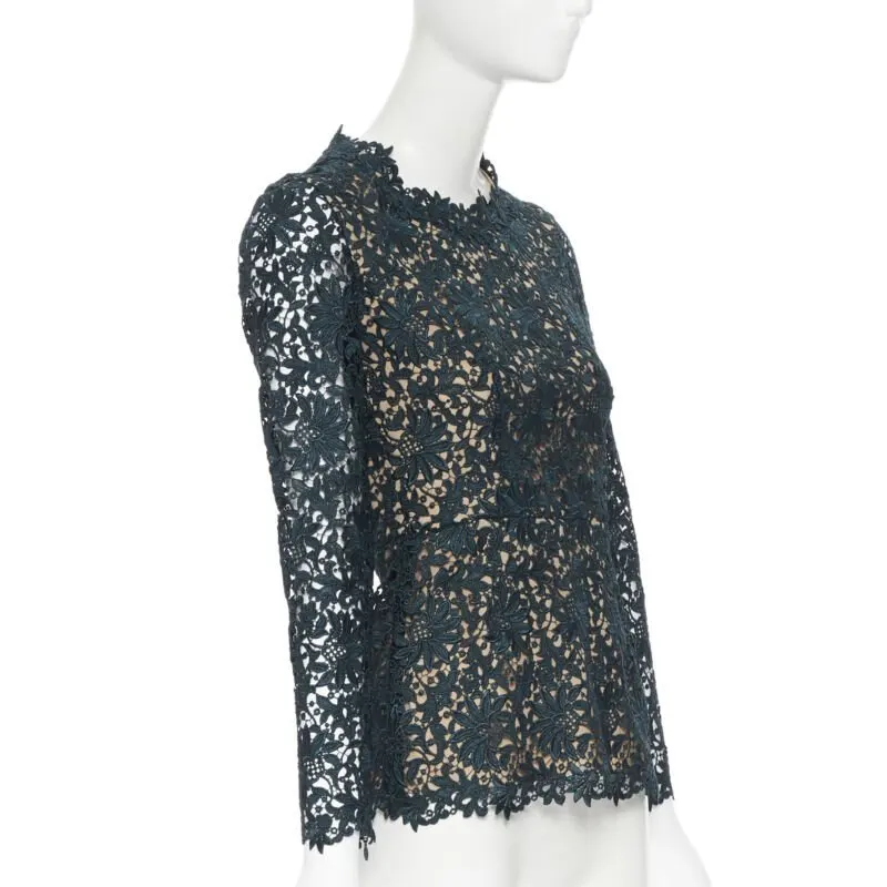 Stella McCartney Lace top Green Lace Never worn - Inside View