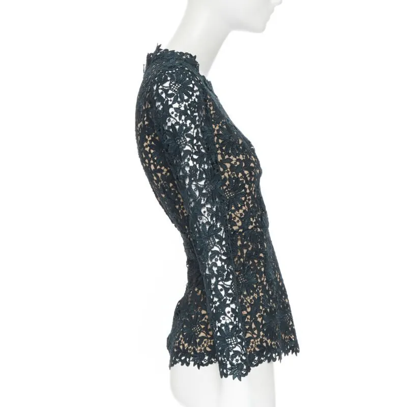 Stella McCartney Lace top Green Lace Never worn - Model View
