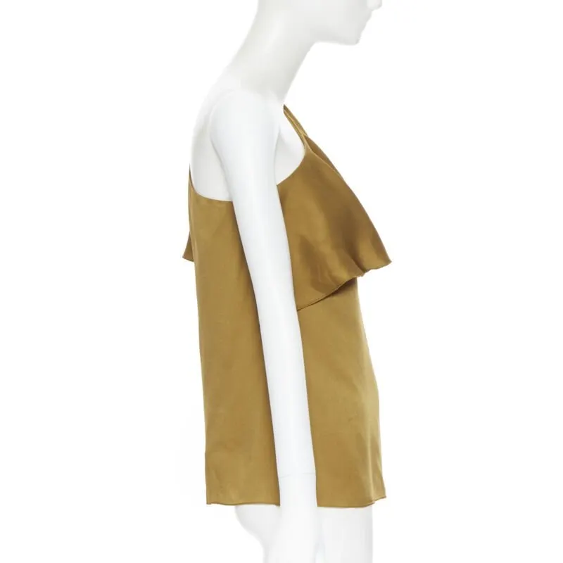 Lanvin Layered Evening Top Gold Viscose Never worn - Inside View