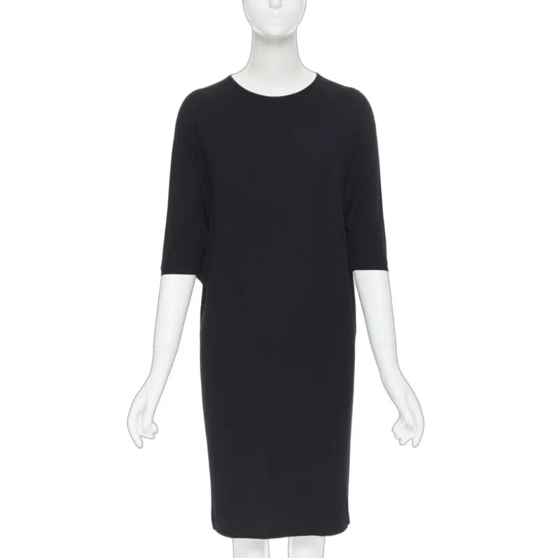 Michael Kors Batwing Casual Dress Black Viscose Never worn - Front View