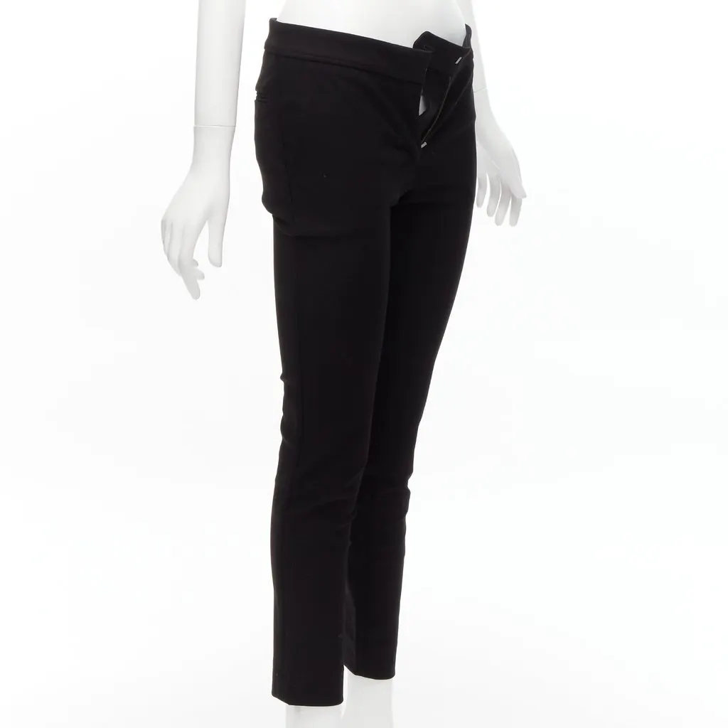 Stella McCartney Cropped Skinny Pants Black Wool Never worn - Inside View