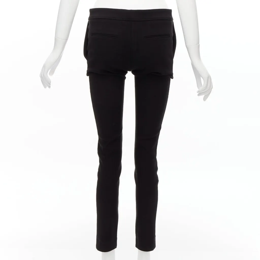 Stella McCartney Cropped Skinny Pants Black Wool Never worn - Box View