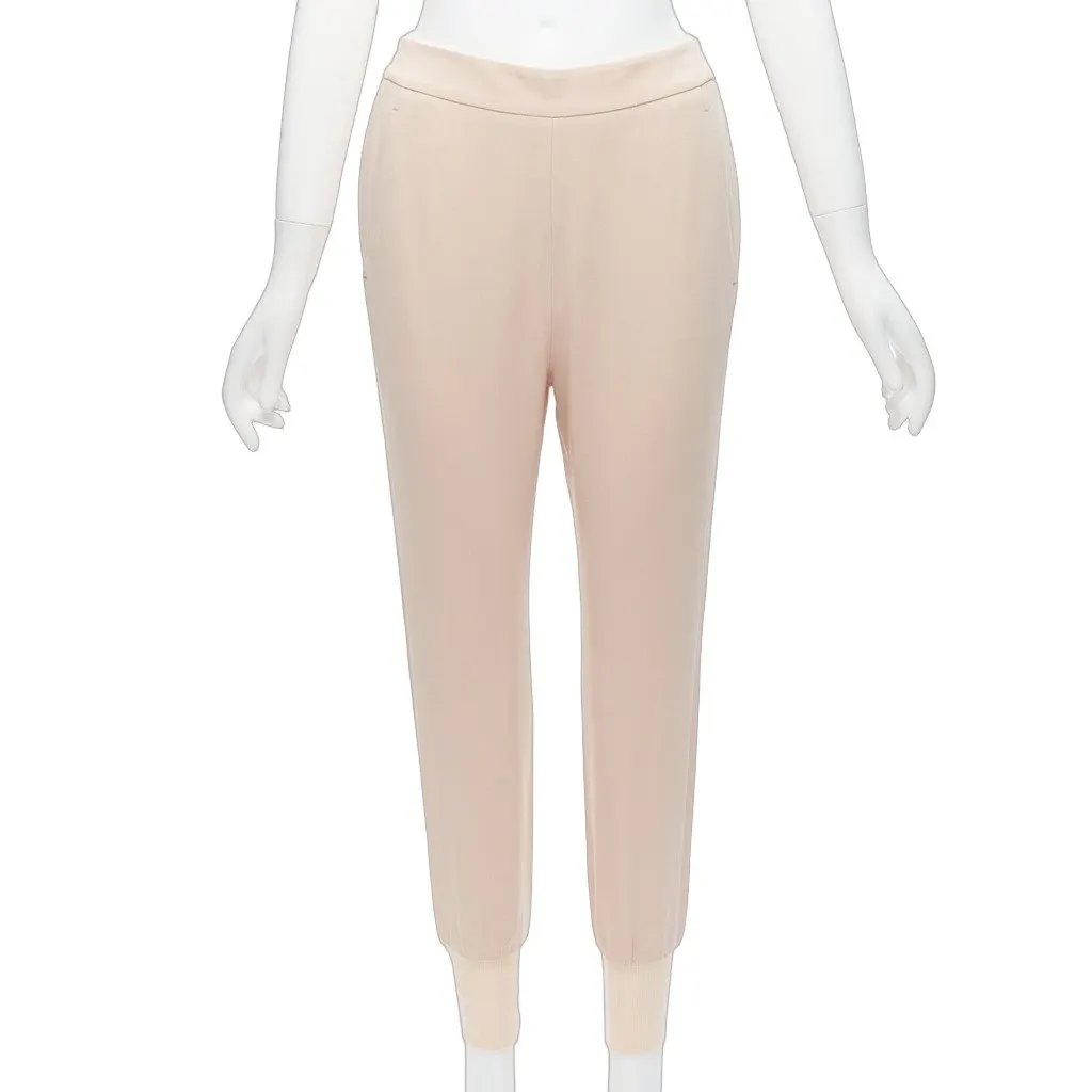 Stella McCartney Pink Jogger Pants Pink Viscose Never worn - Front View