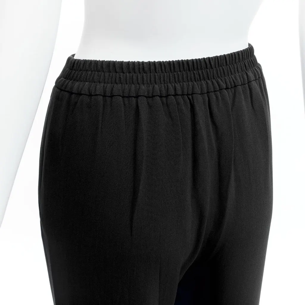 Stella McCartney Elastic Jogger Pants Black Viscose Never worn - Back View