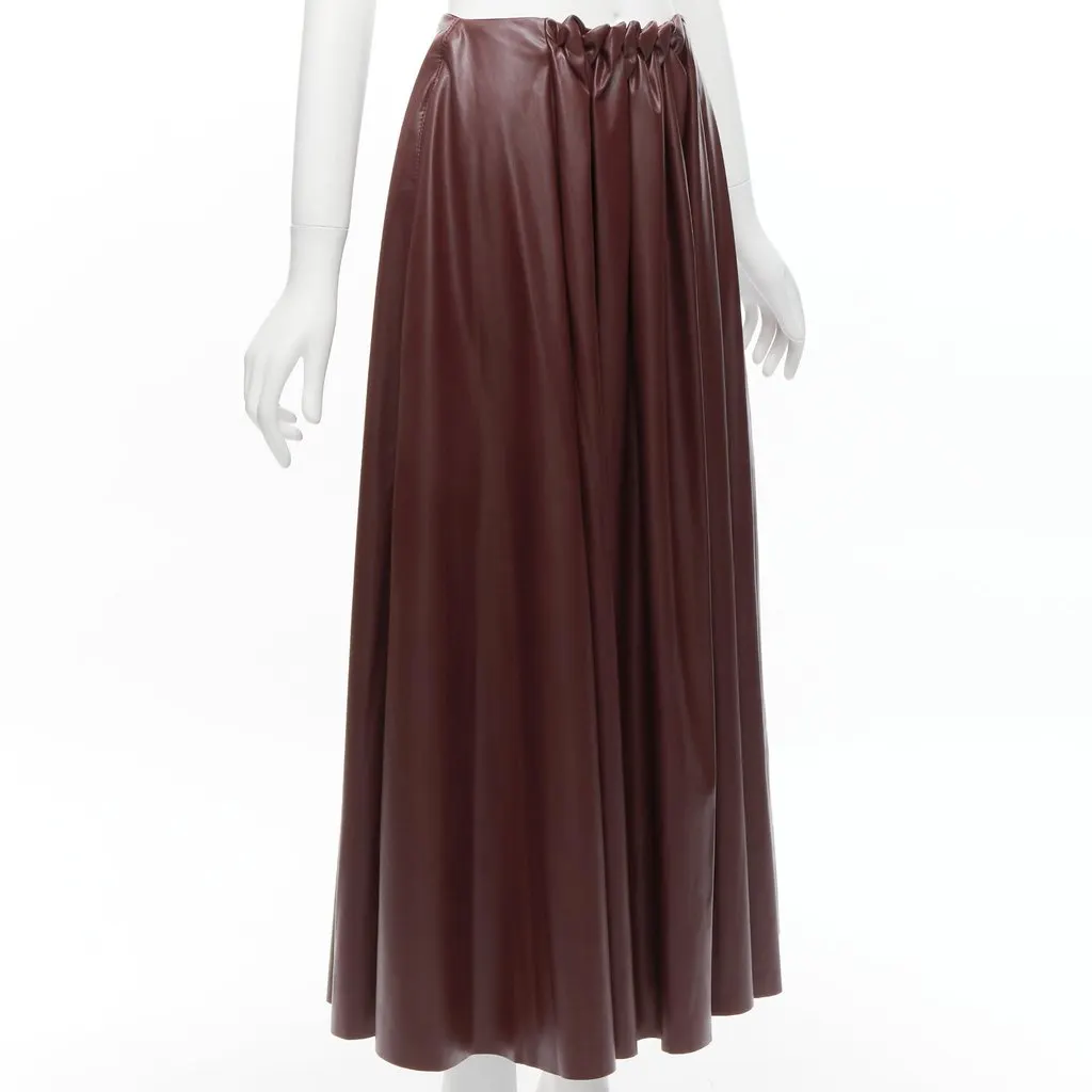 Roksanda Ruched A-line Skirt Burgundy Very good - Inside View