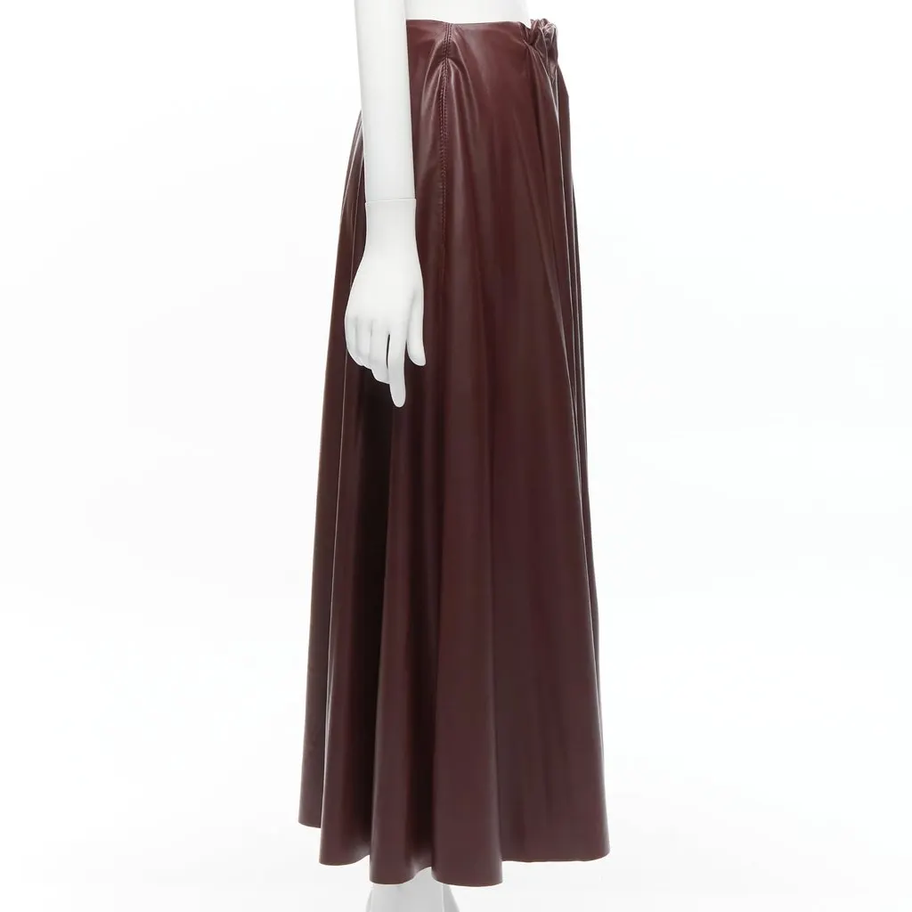 Roksanda Ruched A-line Skirt Burgundy Very good - Model View