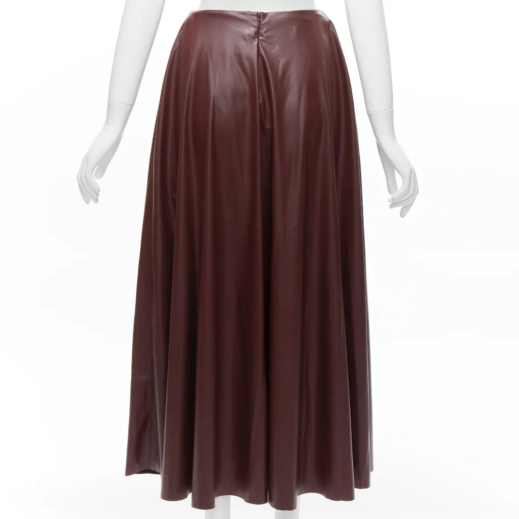 Roksanda Ruched A-line Skirt Burgundy Very good - Box View