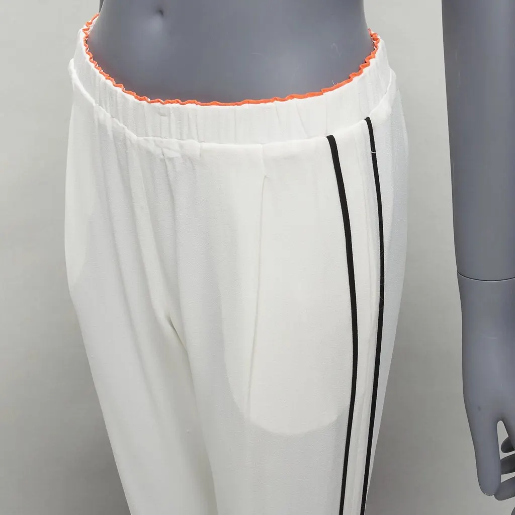 Fendi Trim Jogger Pants White Polyester Very good - Back View