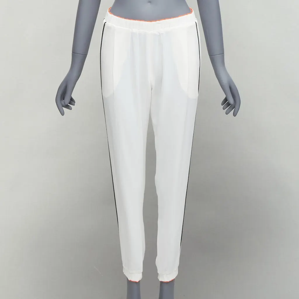 Fendi Trim Jogger Pants White Polyester Very good - Inside View