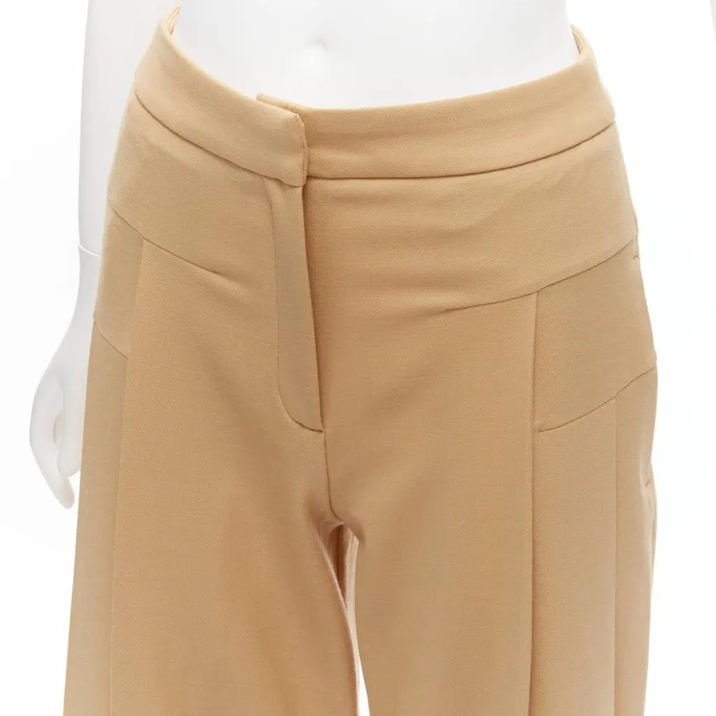Palmer Harding Dart Pleated Pants Brown Polyester Never worn - Back View