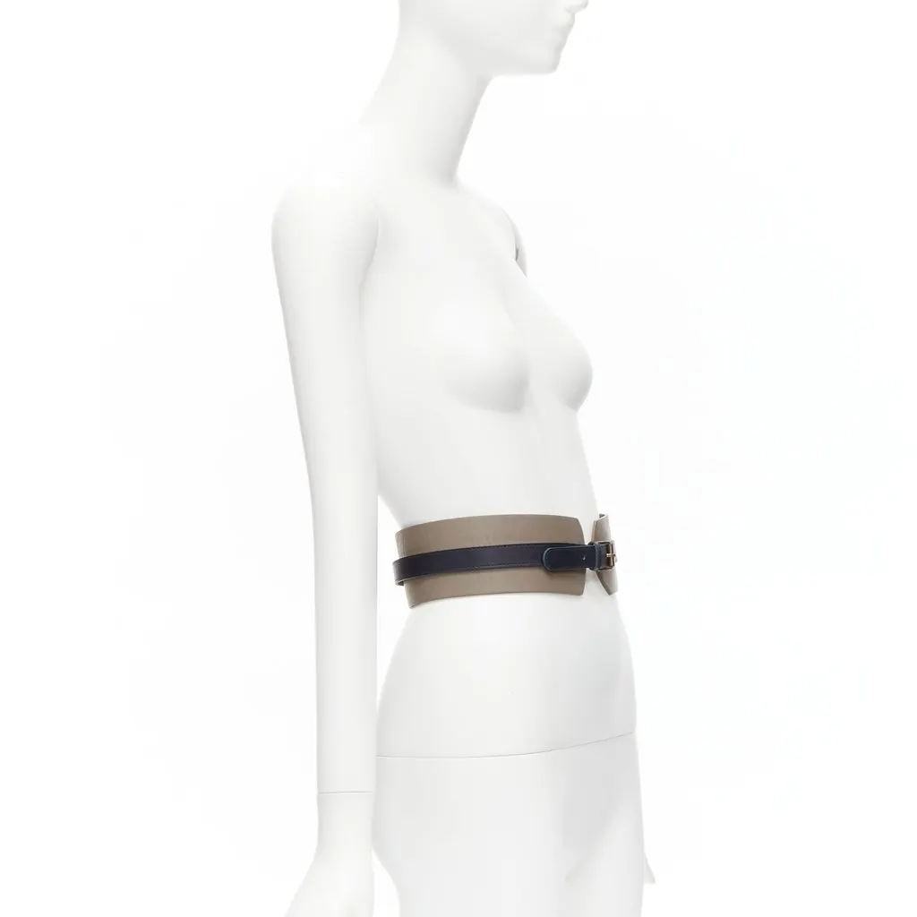 Maison Boinet Medusa Oval Black Belt Brown Leather Good - Inside View
