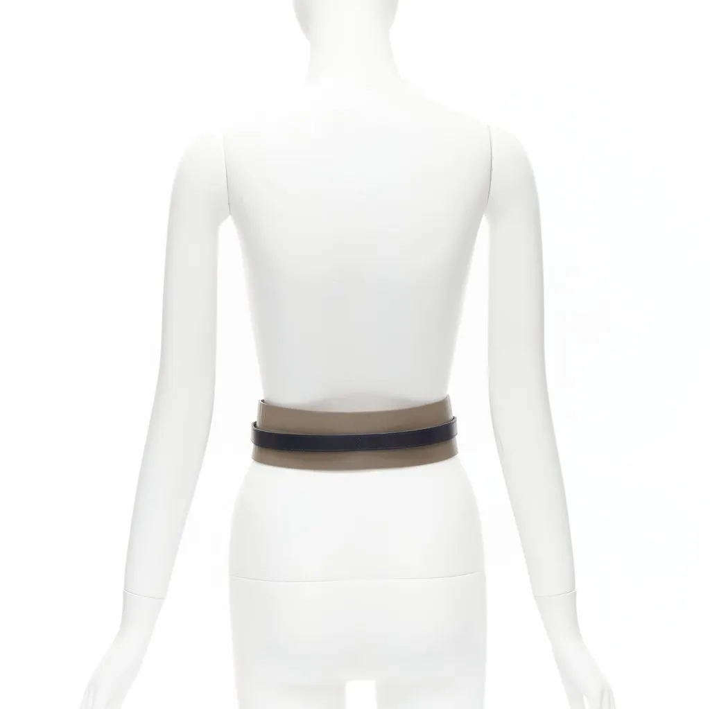 Maison Boinet Medusa Oval Black Belt Brown Leather Good - Box View