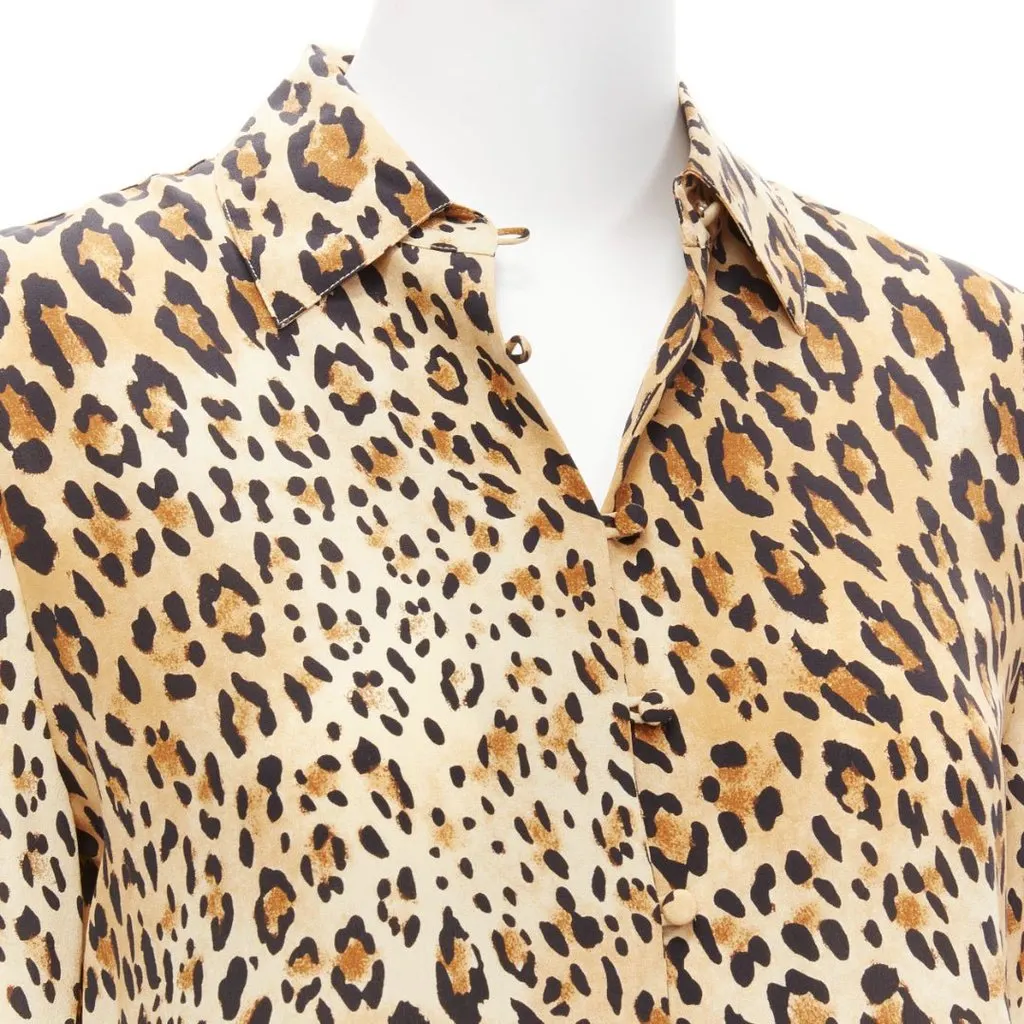 Frame Camel Multi Brown Silk Never worn - Back View