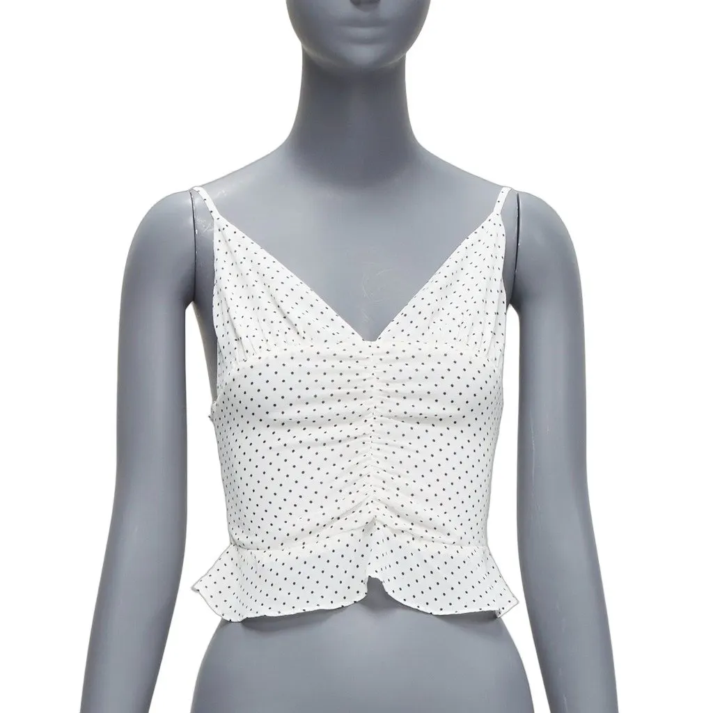 Reformation Hall White Viscose Never worn - Front View