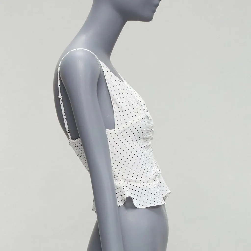 Reformation Hall White Viscose Never worn - Model View