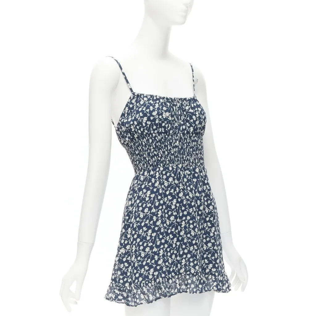 Reformation Elyse Navy Viscose Never worn - Inside View