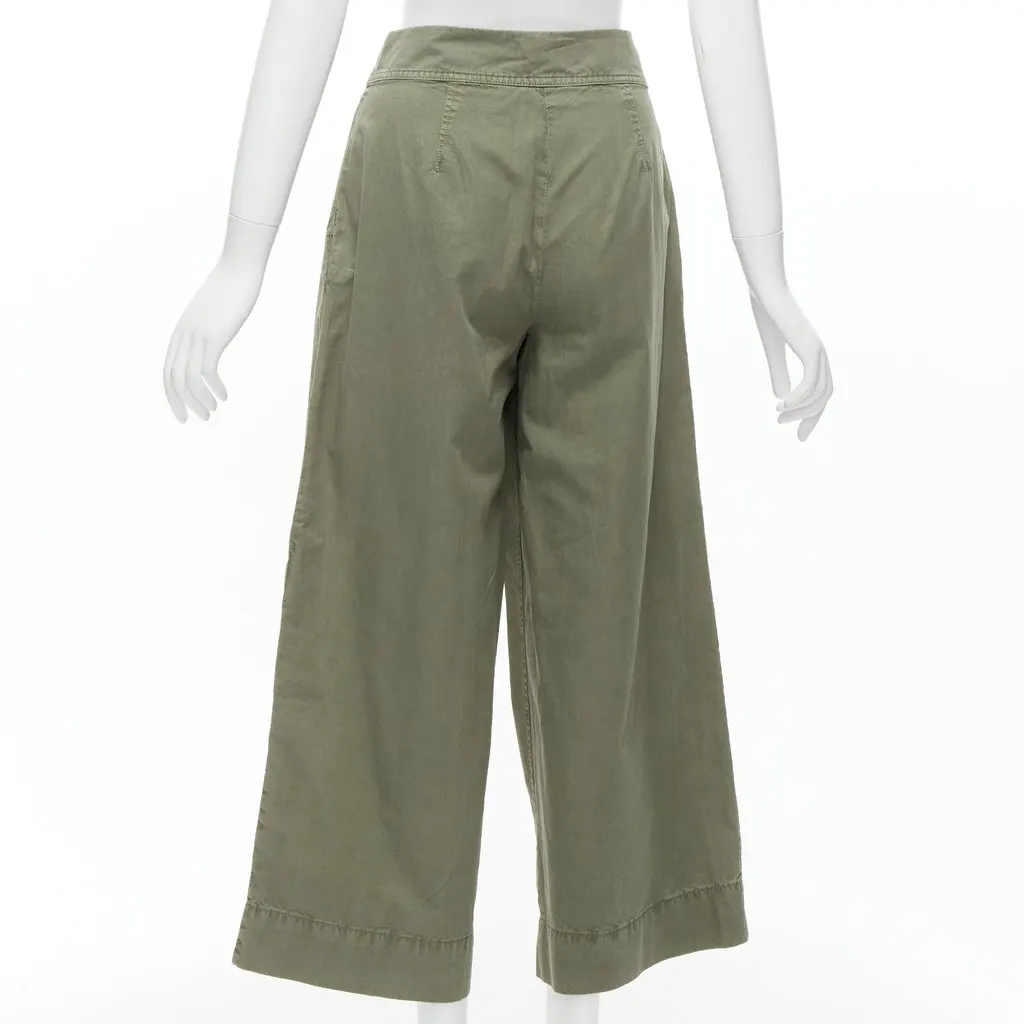 J.Crew Safari Wide Pants Green Cotton Never worn - Box View