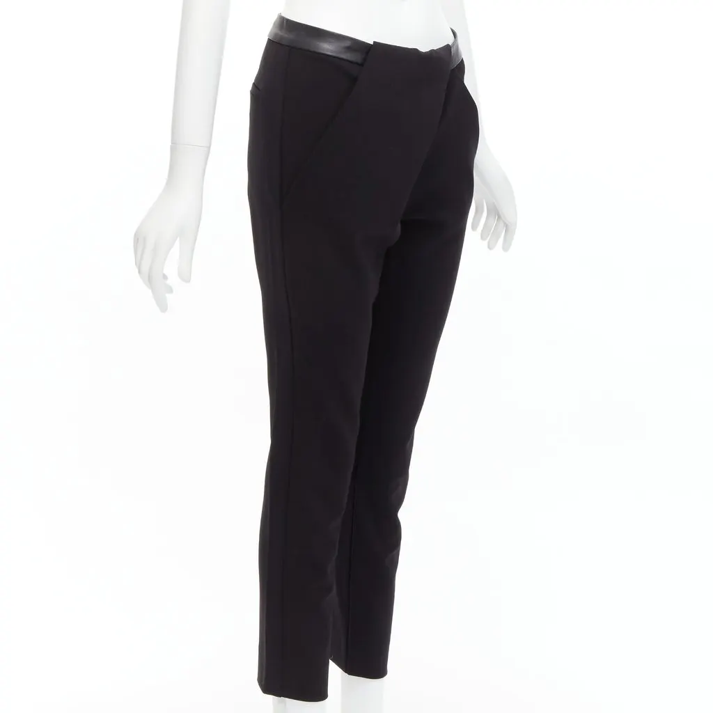 Dion Lee Wrap Cropped Pants Black Leather Very good - Inside View