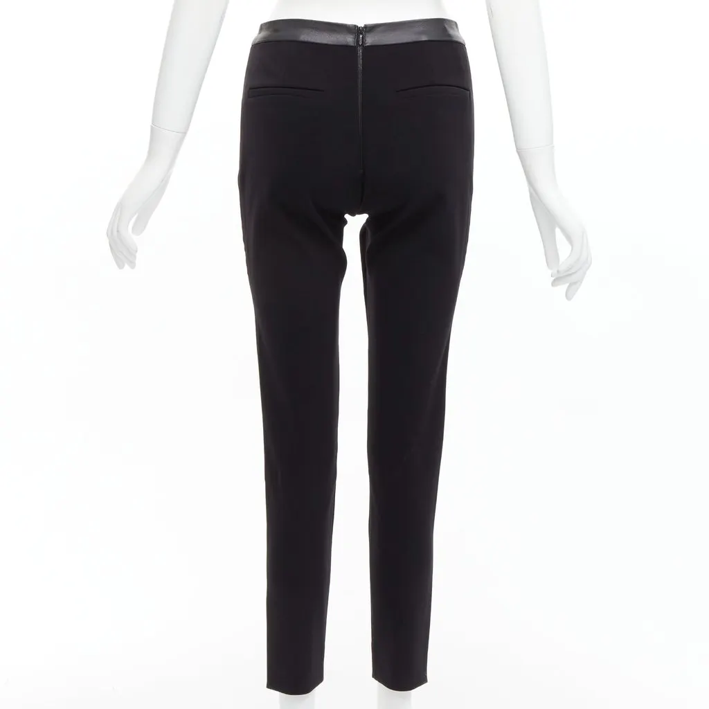 Dion Lee Wrap Cropped Pants Black Leather Very good - Box View