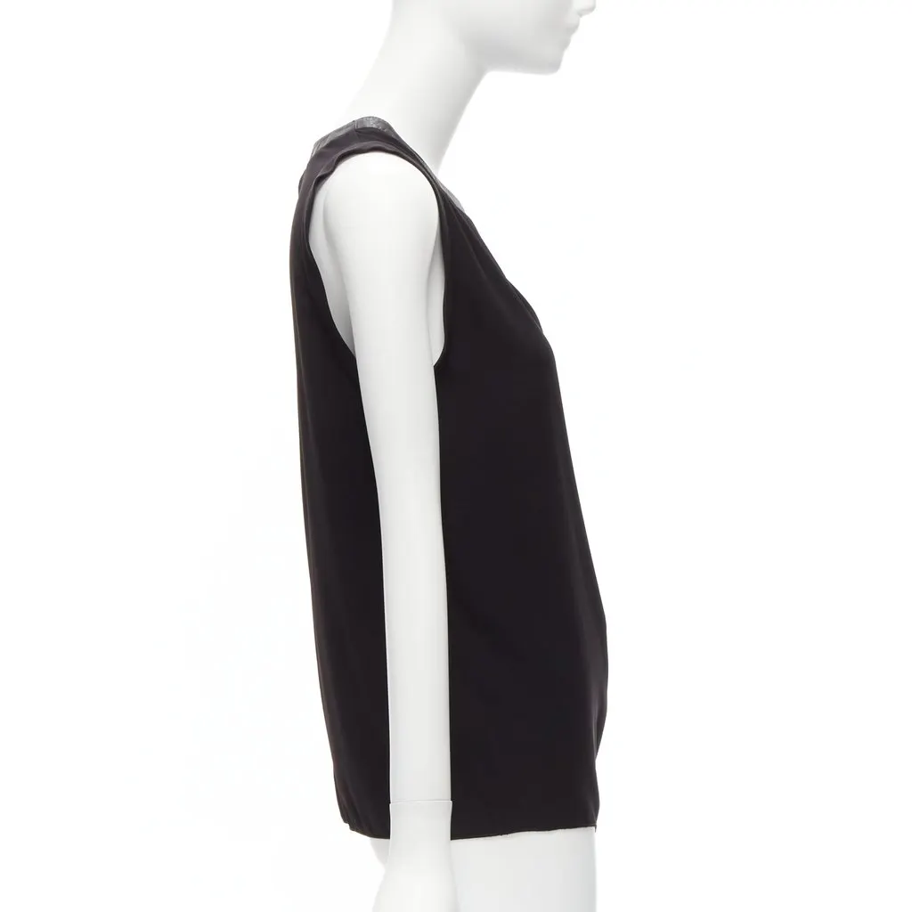 Dion Lee Leather Trim Tank Black Acetate Never worn - Model View