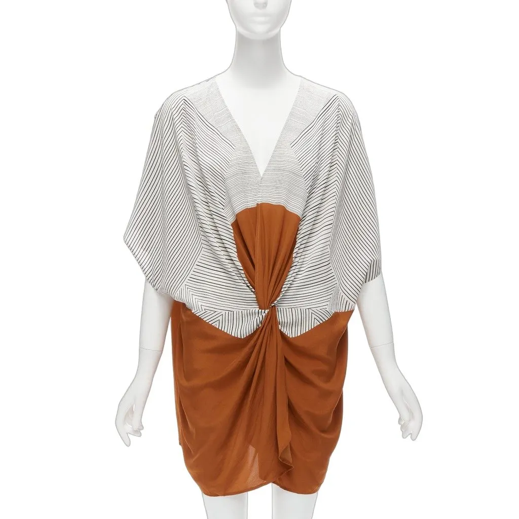 Eres Knot Coverup Tunic Black Silk Never worn - Front View
