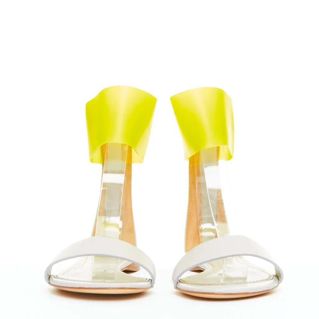 Jil Sander Yellow Rubber Sandals Grey Rubber Good - Inside View