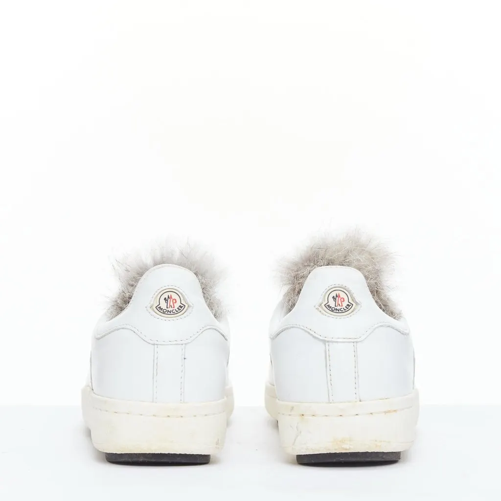 Moncler Angeline White Leather Fair - Box View