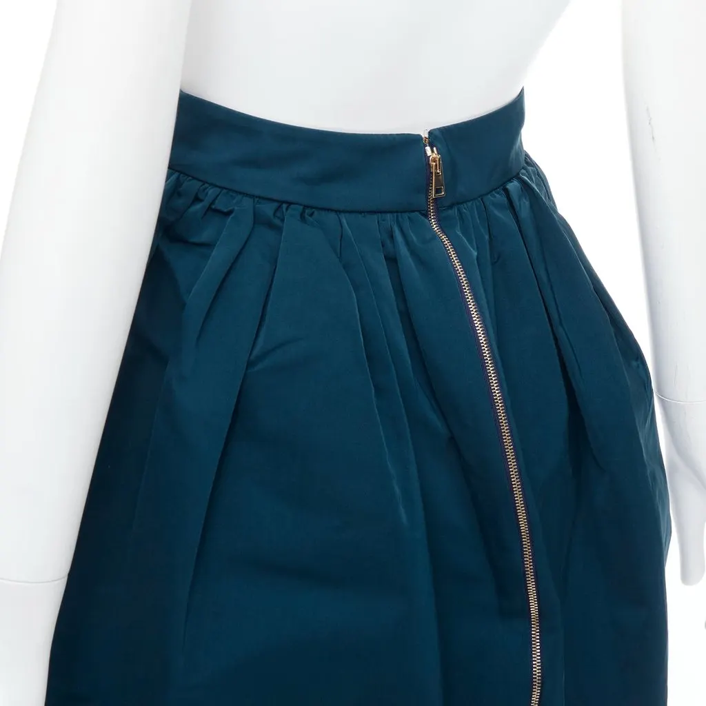 Rochas Bubble Cocktail Skirt Green Polyester Never worn, with tag - Back View