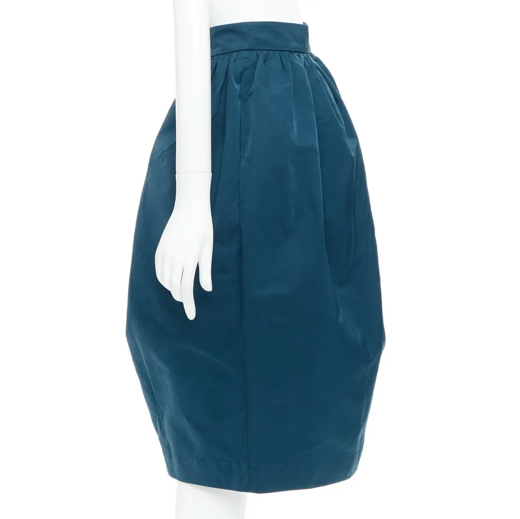 Rochas Bubble Cocktail Skirt Green Polyester Never worn, with tag - Model View